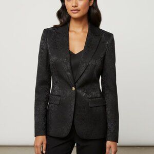Dana Buchman Damask Black Blazer
